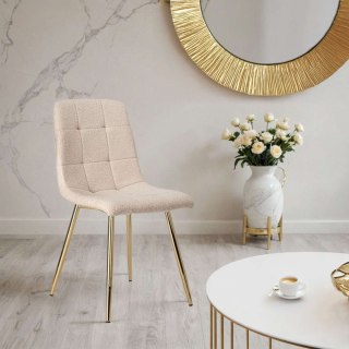 KRZESŁO BOUCLE DENVER TEDDY GOLD BEŻOWE