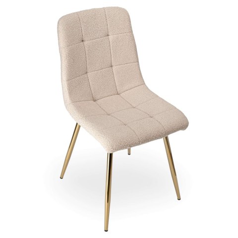 KRZESŁO BOUCLE DENVER TEDDY GOLD BEŻOWE