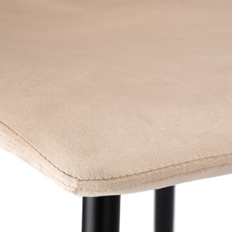 KRZESŁO TAPICEROWANE DEXTER BEŻOWE VELVET