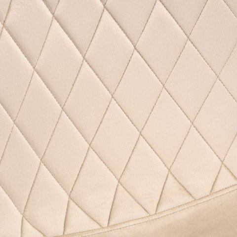 KRZESŁO TAPICEROWANE DEXTER BEŻOWE VELVET