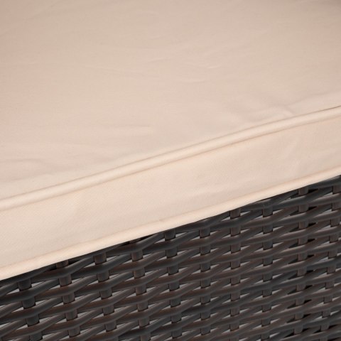 ŁAWKA Z TECHNORATTANU OGRODOWA CORDOBA BRĄZOWA