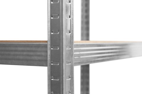 Regał stalowy magazynowy 200kg 5 poziomów 205x120x45 cm ocynkowany