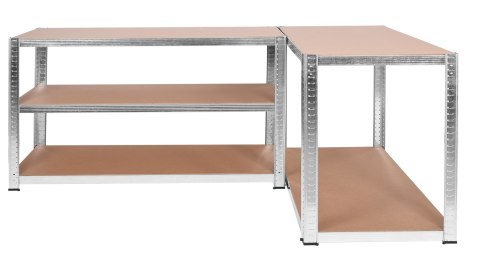 Regał stalowy magazynowy 200kg 5 poziomów 205x120x45 cm ocynkowany