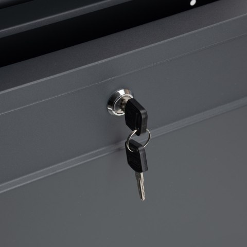 SKRZYNKA POCZTOWA NA LISTY JEREZ ANTRACYT Z NAPISAMI