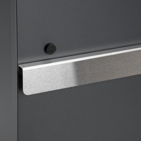 SKRZYNKA POCZTOWA NA LISTY NORTON ANTRACYT Z NAPISAMI