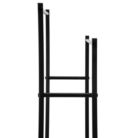 STOJAK WIESZAK NA RĘCZNIKI 2 RAMIONA TORMES CZARNY