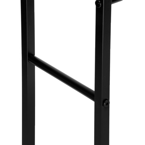 STOJAK WIESZAK NA RĘCZNIKI 2 RAMIONA TORMES CZARNY