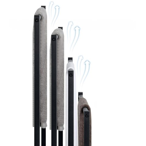 STOJAK WIESZAK NA RĘCZNIKI 4 RAMIONA TORMES CZARNY