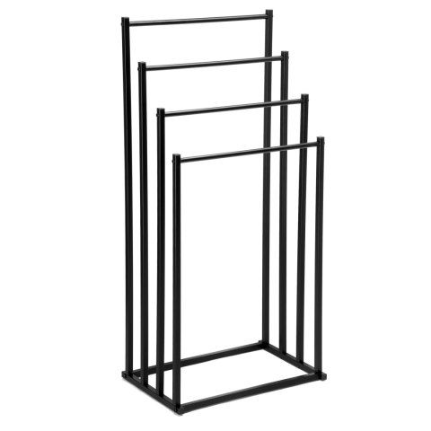 STOJAK WIESZAK NA RĘCZNIKI 4 RAMIONA TORMES CZARNY