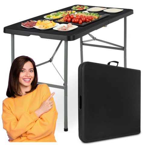 STÓŁ CATERINGOWY OGRODOWY JUNE CZARNY