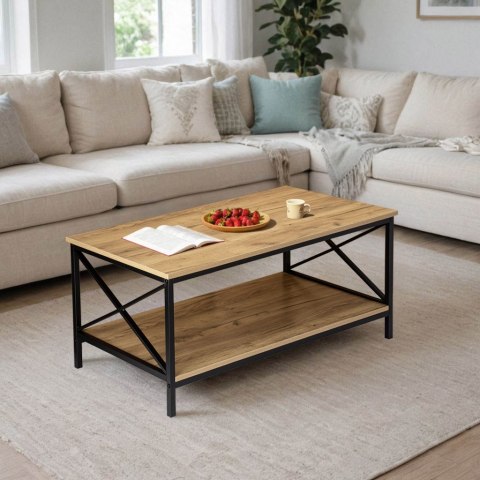 STOLIK KAWOWY ŁAWA RUSTYKALNA HERNING CRAFT