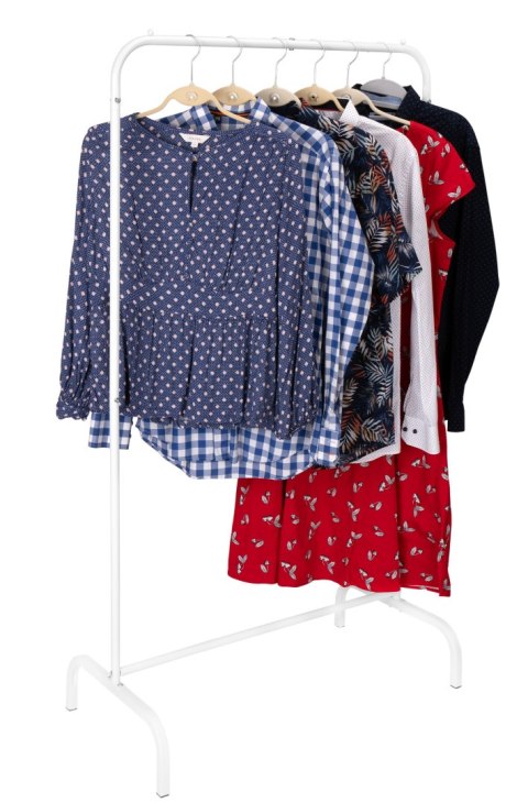 WIESZAK STOJĄCY NA UBRANIA BADIS BIAŁY