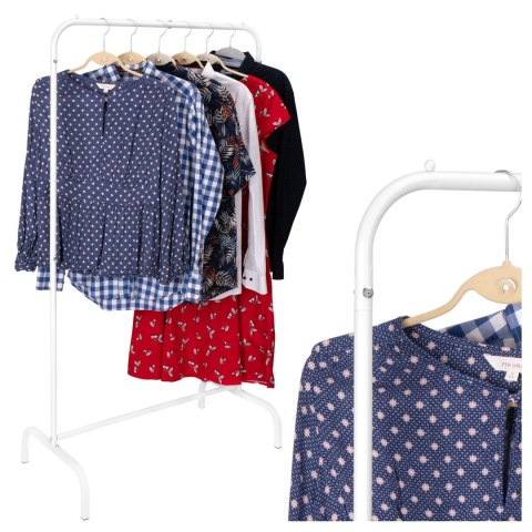 WIESZAK STOJĄCY NA UBRANIA BADIS BIAŁY