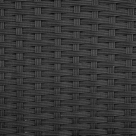 ZESTAW MEBLI OGRODOWYCH Z TECHNORATTANU MAGNOLIA CZARNY Z SZARYMI PODUSZKAMI