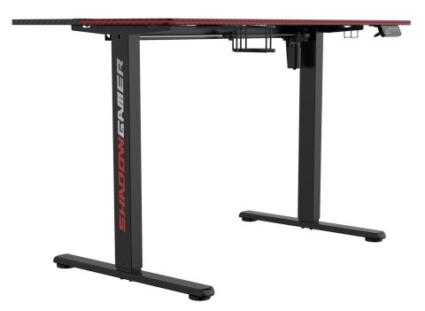 Biurko gamingowe SHADOW GAMER elektryczne 2.0 LED RGB 160 cm