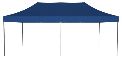 Pawilon handlowy ekspresowy - 3x6 m - 3 ściany - niebieski