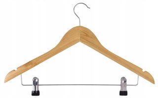 DREWNIANY WIESZAK Z KLIPSAMI HENRYK 5 SZTUK