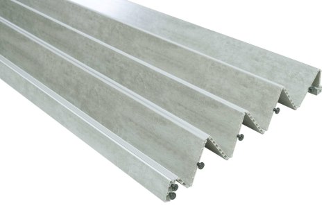 DRZWI HARMONIJKOWE 001P 61 BETON MAT 80 CM