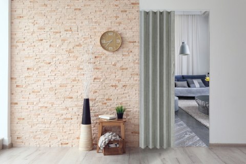 DRZWI HARMONIJKOWE 001P 61 BETON MAT 80 CM