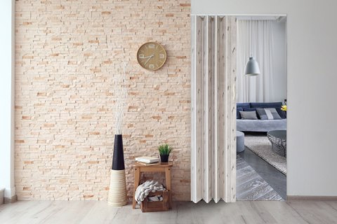 DRZWI HARMONIJKOWE 001P DĄB ALASKA MAT - 100 CM