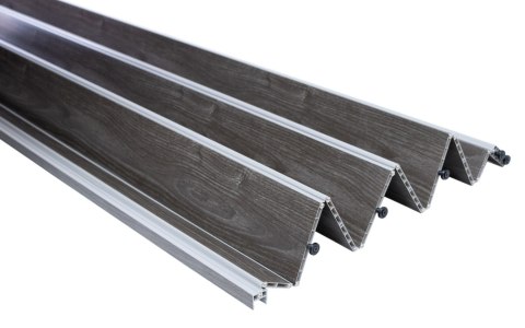 DRZWI HARMONIJKOWE 001P DĄB GRAFIT MAT - 80 CM