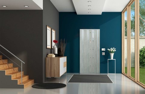 DRZWI HARMONIJKOWE 005S BETON MAT - 80 CM