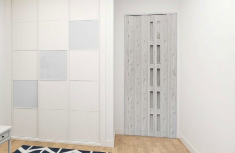 DRZWI HARMONIJKOWE 005S DĄB ALASKA MAT - 80 CM