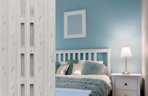 DRZWI HARMONIJKOWE 005S DĄB ALASKA MAT - 80 CM