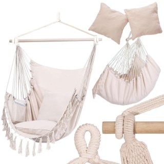 HAMAK BRAZYLIJSKI KRZESŁO WISZĄCE BAHIO BEŻOWE