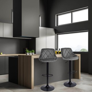 HOKER BAROWY CYDRO BLACK GRAFITOWY VELVET