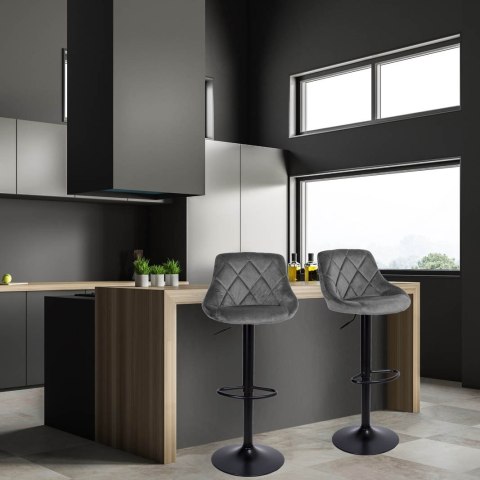 HOKER BAROWY CYDRO BLACK GRAFITOWY VELVET