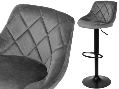 HOKER BAROWY CYDRO BLACK GRAFITOWY VELVET