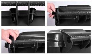 KOMPLET POJEMNIKÓW NA ODPADY 120L CZTERY KOLORY