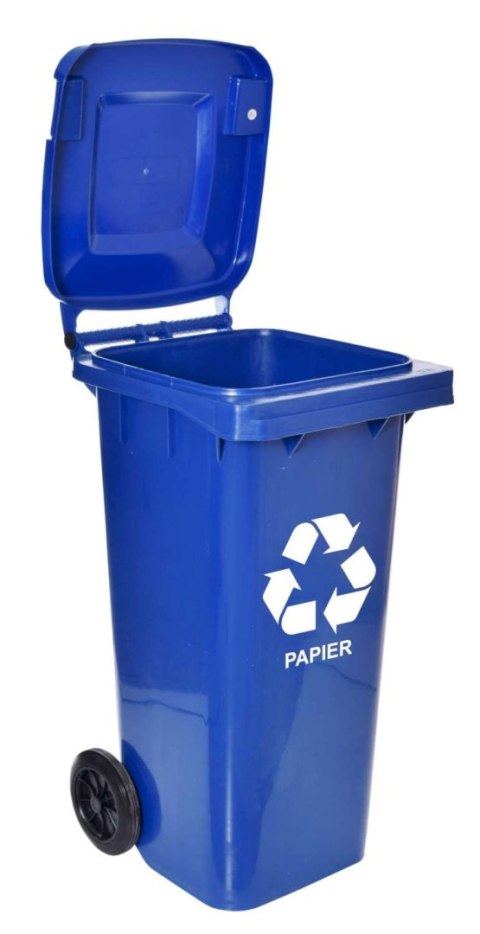 KOMPLET POJEMNIKÓW NA ODPADY 120L CZTERY KOLORY