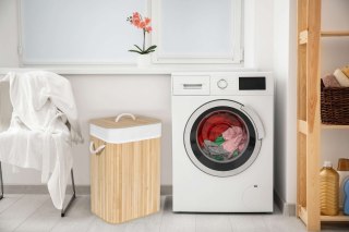 KOSZ BAMBUSOWY POJEMNIK NA PRANIE 1 KOMOROWY NATURALNY