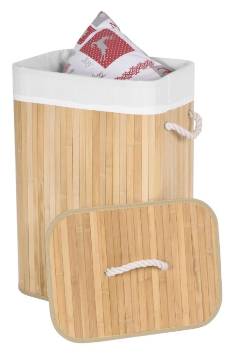 KOSZ BAMBUSOWY POJEMNIK NA PRANIE 1 KOMOROWY NATURALNY