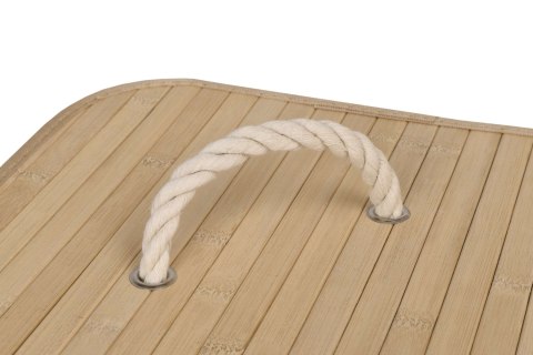 KOSZ NAROŻNY NA PRANIE BAMBUSOWY Z POKRYWĄ NATURAL 60L