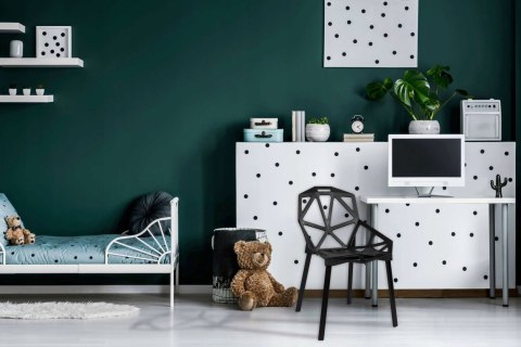 KRZESŁO AŻUROWE NOWOCZESNE VECTOR CZARNE