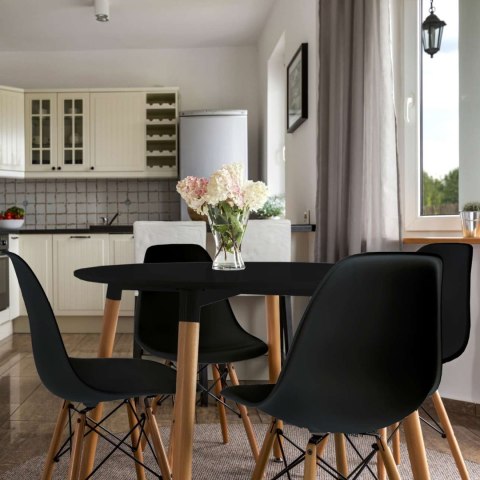 KRZESŁO NOWOCZESNE PARIS DSW CZARNE