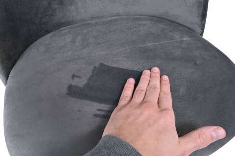 KRZESŁO TAPICEROWANE SOUL VELVET GRAFITOWY
