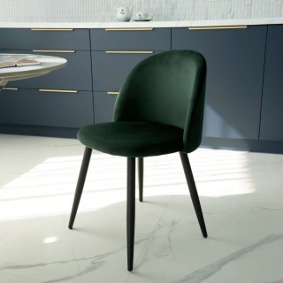 KRZESŁO TAPICEROWANE SOUL VELVET ZIELONY