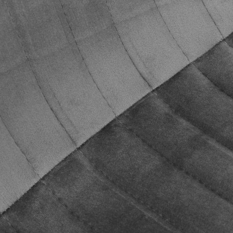 KRZESŁO WELUROWE DALLAS VELVET GRAFITOWE