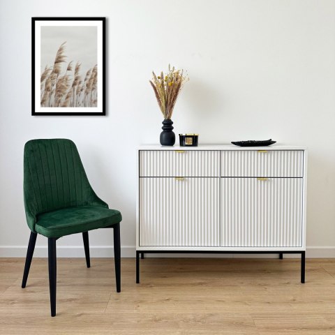 KRZESŁO WELUROWE LORIENT VELVET CIEMNOZIELONE