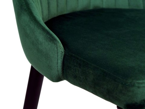 KRZESŁO WELUROWE LORIENT VELVET CIEMNOZIELONE
