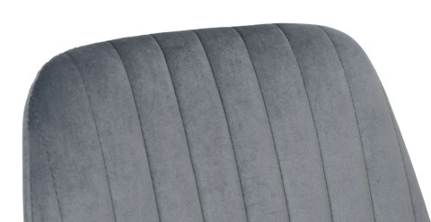 KRZESŁO WELUROWE LORIENT VELVET GRAFITOWE