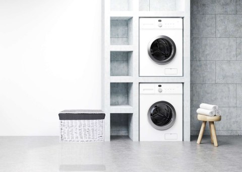 KUFER WIKLINOWY 56X34X34 CM 65L BIAŁO-SZARY