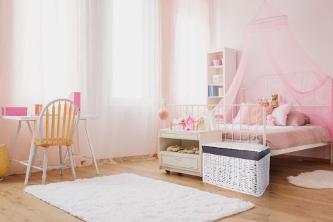 KUFER WIKLINOWY 76X46X46 CM - 160L - BIAŁO-SZARY