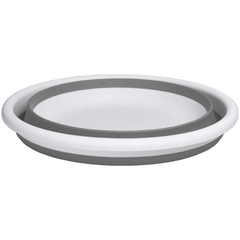 MISKA OKRĄGŁA 37 CM BIAŁO-SZARA ELBA COMPACT 9 LITRÓW