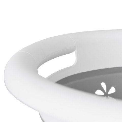 MISKA SKŁADANA OWALNA 50 X 37 CM BIAŁO-SZARA OVAL COMPACT 25L