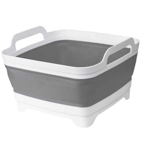 MISKA SKŁADANA Z ODPŁYWEM BIALO-SZARA COMPACT